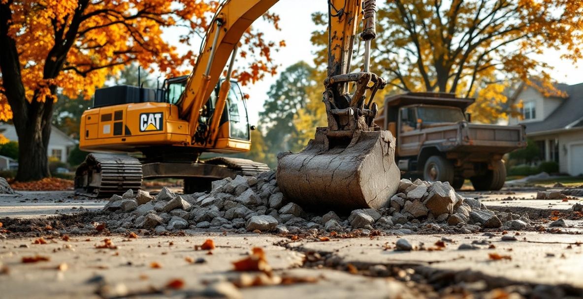 Concrete removal in Metro Detroit